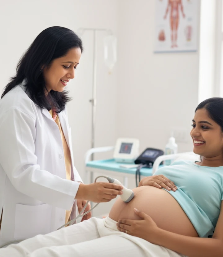 Prenatal checkup and pregnancy consultation at women’s clinic in Jubilee Hills